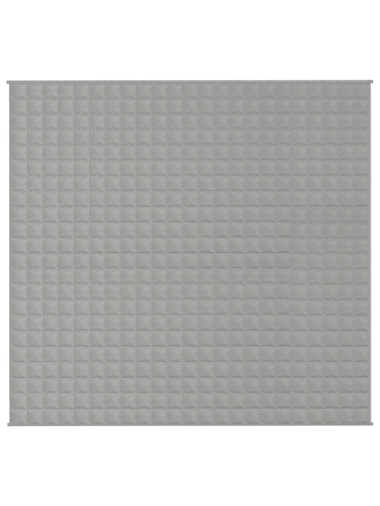 Zátěžová deka šedá 220 x 230 cm 11 kg textil