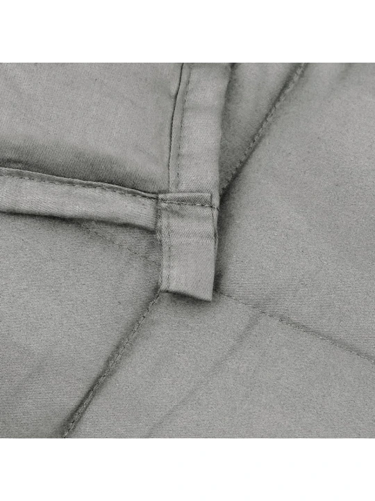 Zátěžová deka šedá 220 x 230 cm 11 kg textil