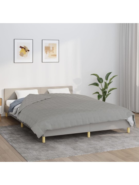 Zátěžová deka šedá 220 x 240 cm 15 kg textil