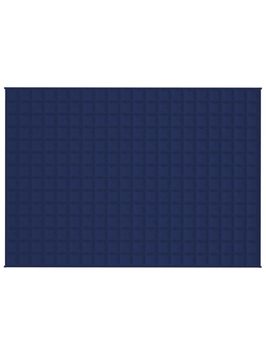 Zátěžová deka modrá 140 x 200 cm 6 kg textil