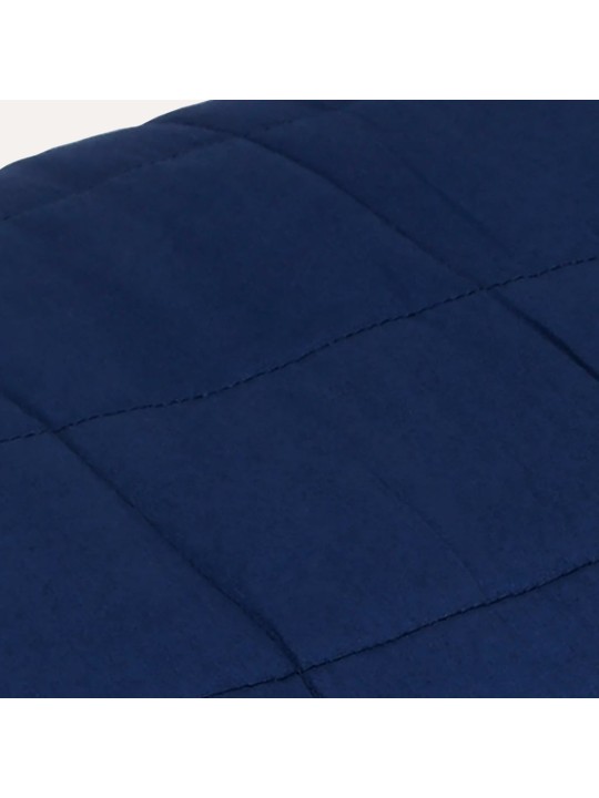 Zátěžová deka modrá 140 x 200 cm 10 kg textil
