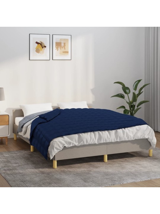 Zátěžová deka modrá 140 x 200 cm 10 kg textil