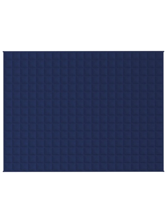 Zátěžová deka modrá 152 x 203 cm 7 kg textil