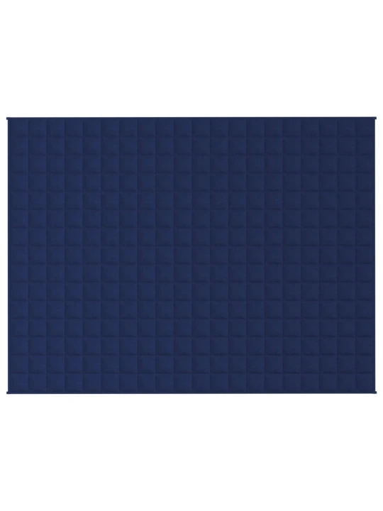 Zátěžová deka modrá 152 x 203 cm 7 kg textil