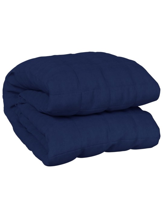 Zátěžová deka modrá 200 x 220 cm 13 kg textil