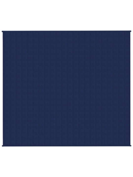 Zátěžová deka modrá 200 x 230 cm 13 kg textil