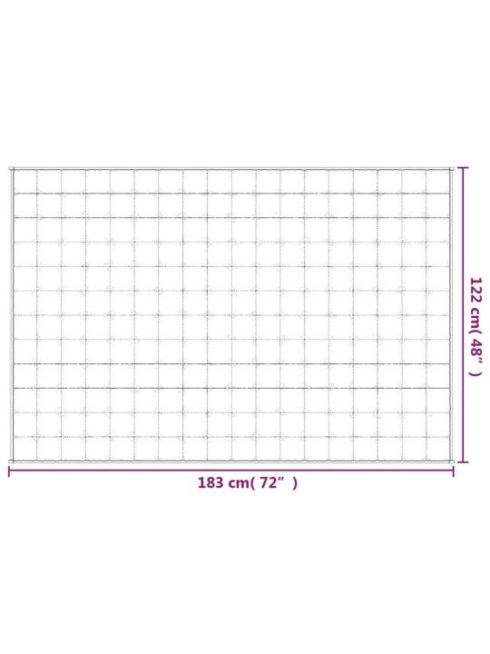 Zátěžová deka světle krémová 122 x 183 cm 5 kg textil