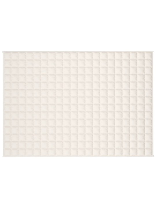 Zátěžová deka světle krémová 135 x 200 cm 6 kg textil