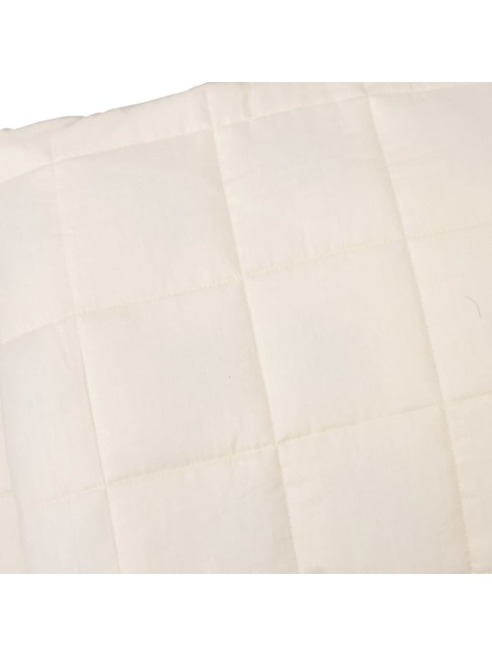 Zátěžová deka světle krémová 135 x 200 cm 6 kg textil