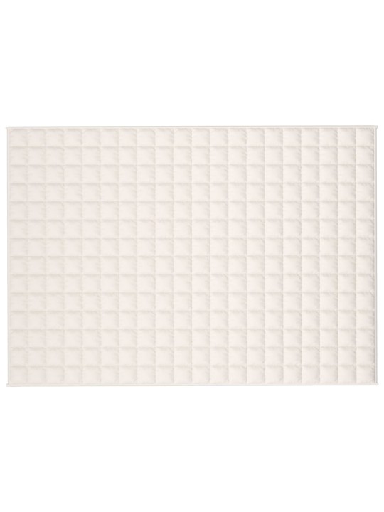 Zátěžová deka světle krémová 137 x 200 cm 6 kg textil
