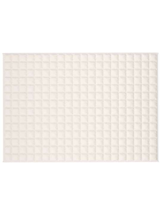 Zátěžová deka světle krémová 135 x 200 cm 10 kg textil