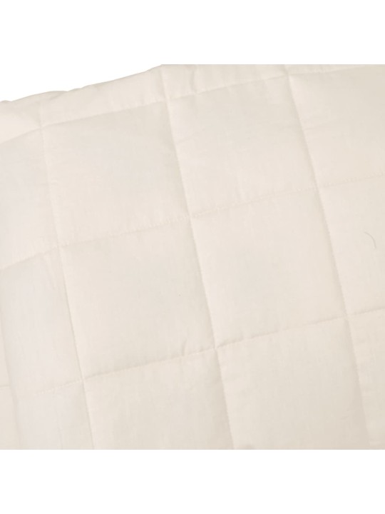 Zátěžová deka světle krémová 220 x 240 cm 15 kg textil