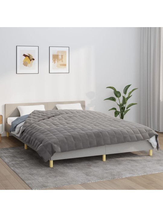 Zátěžová deka šedá 200 x 230 cm 13 kg textil