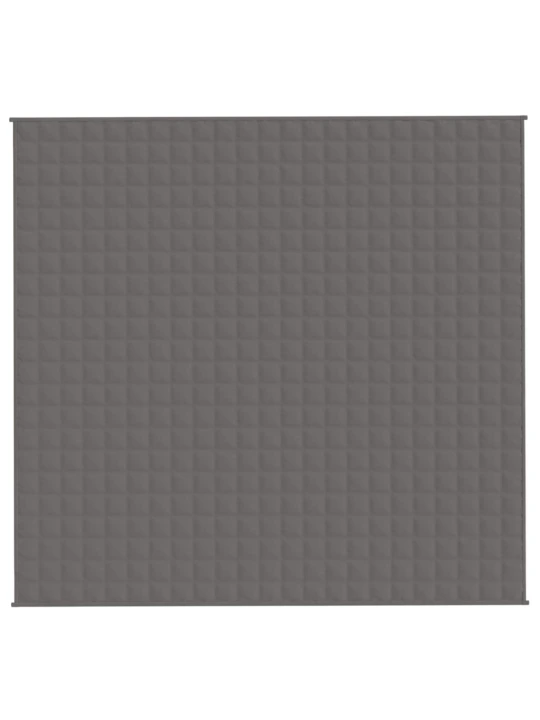 Zátěžová deka šedá 220 x 240 cm 15 kg textil