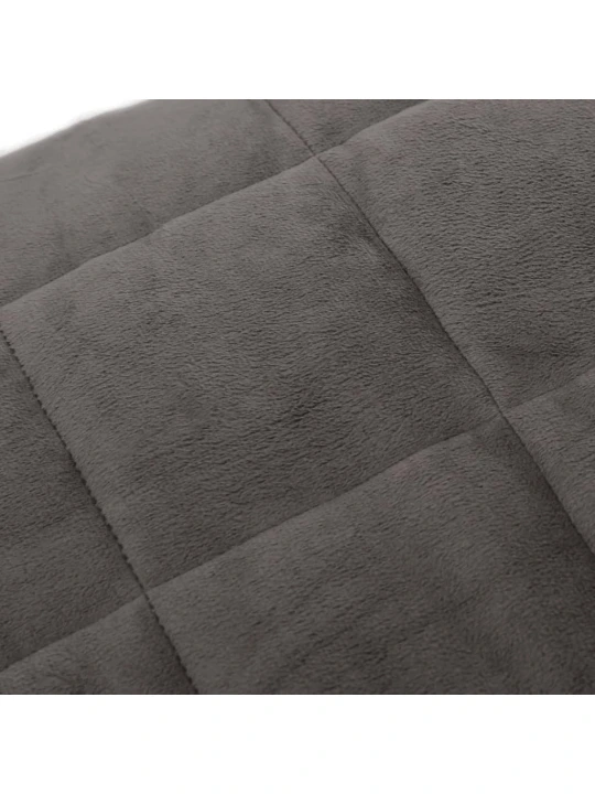 Zátěžová deka šedá 220 x 240 cm 15 kg textil