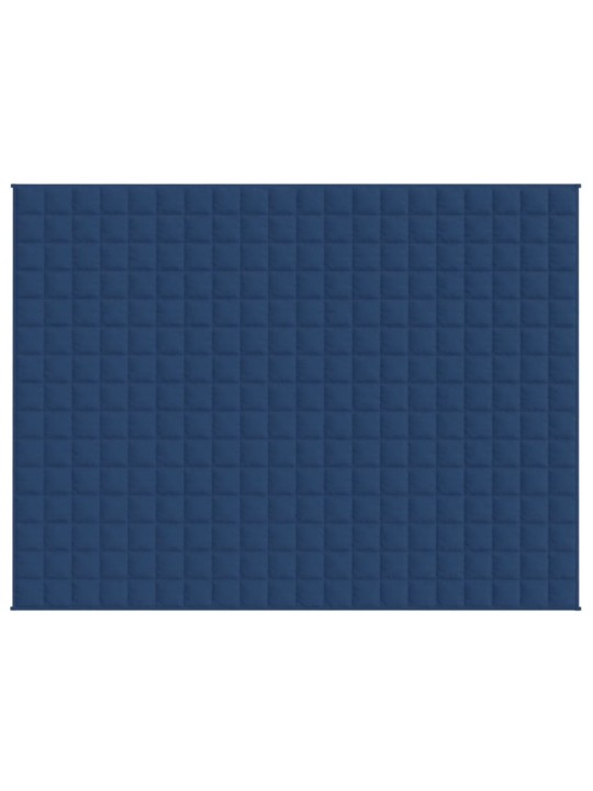 Zátěžová deka modrá 152 x 203 cm 11 kg textil