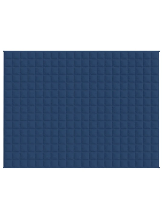 Zátěžová deka modrá 152 x 203 cm 11 kg textil