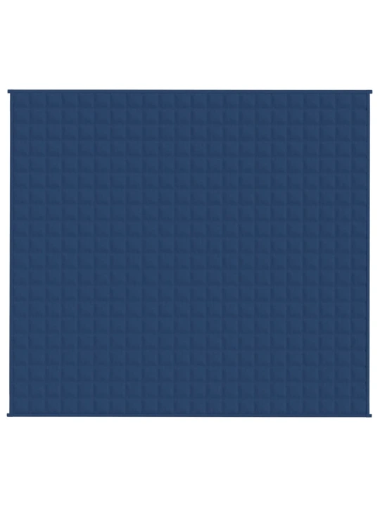 Zátěžová deka modrá 200 x 220 cm 9 kg textil