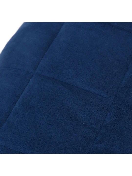 Zátěžová deka modrá 200 x 220 cm 9 kg textil
