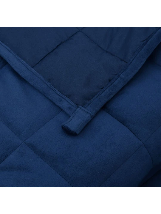 Zátěžová deka modrá 200 x 220 cm 9 kg textil