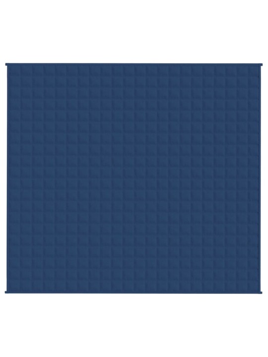 Zátěžová deka modrá 200 x 220 cm 13 kg textil