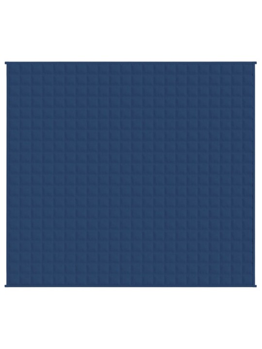 Zátěžová deka modrá 220 x 230 cm 15 kg textil