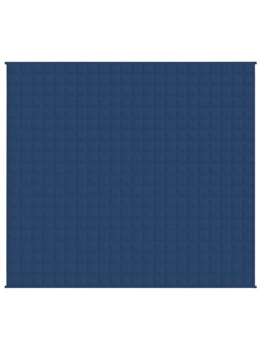 Zátěžová deka modrá 220 x 240 cm 15 kg textil