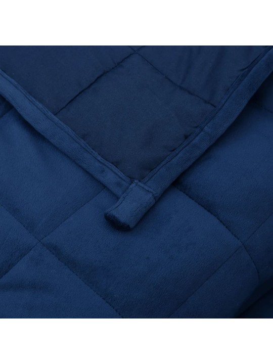 Zátěžová deka modrá 220 x 240 cm 15 kg textil