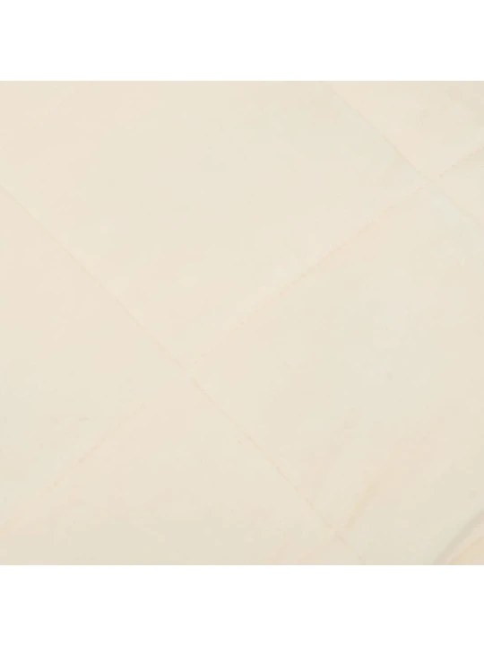 Zátěžová deka světle krémová 200 x 230 cm 13 kg textil