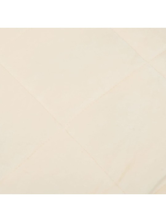 Zátěžová deka světle krémová 220 x 230 cm 11 kg textil