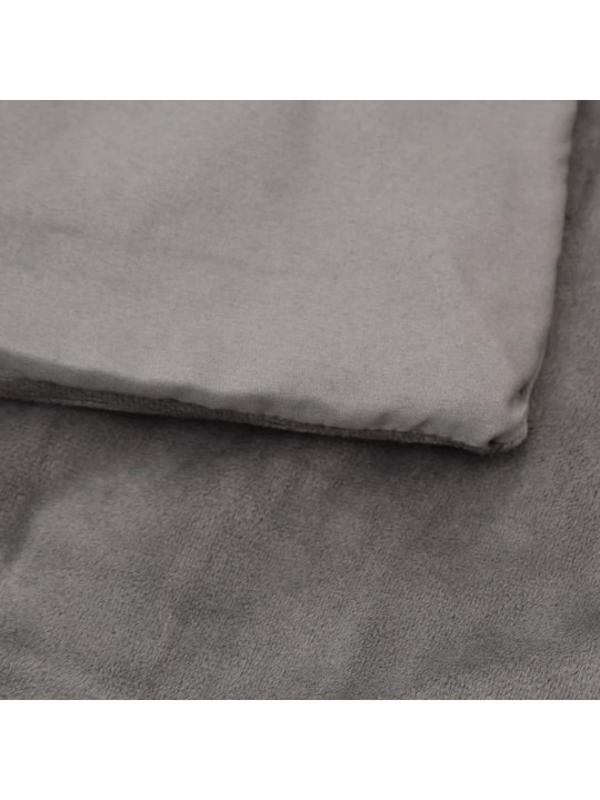 Zátěžová deka s povlečením šedá 137 x 200 cm 10 kg textil