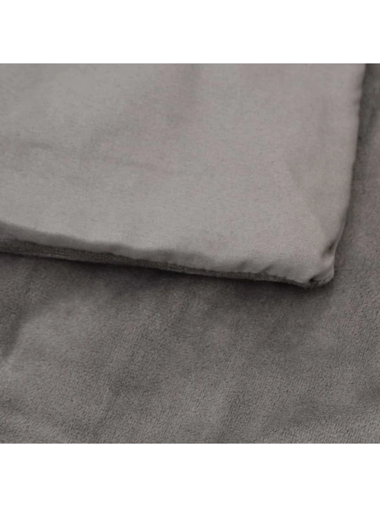 Zátěžová deka s povlečením šedá 135 x 200 cm 10 kg textil