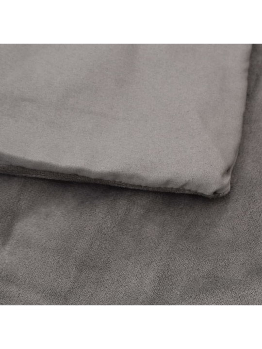 Zátěžová deka s povlečením šedá 152 x 203 cm 7 kg textil