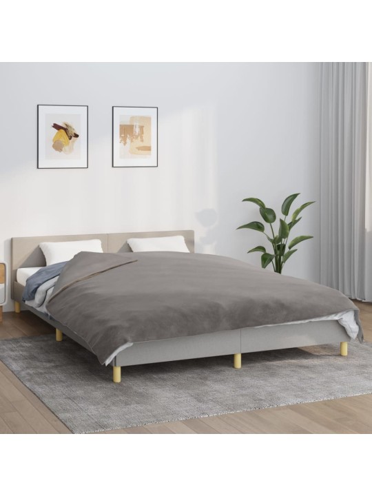 Zátěžová deka s povlečením šedá 200 x 220 cm 13 kg textil