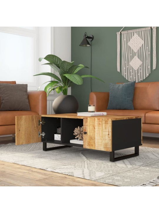 Konferenční stolek 100x54x40 cm masivní mangovník a kompozit