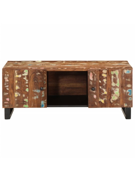 Konferenční stolek 100x54x40 cm recyklované dřevo a kompozit