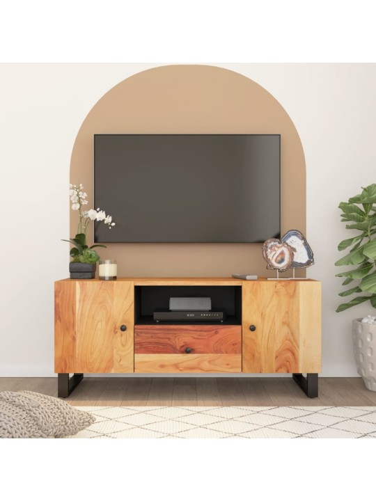 TV skříňka 105 x 33,5 x 46 cm masivní akácie a kompozitní dřevo