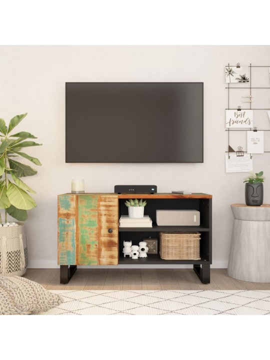 TV skříňka 80x33x46 cm masivní recyklované a kompozitní dřevo