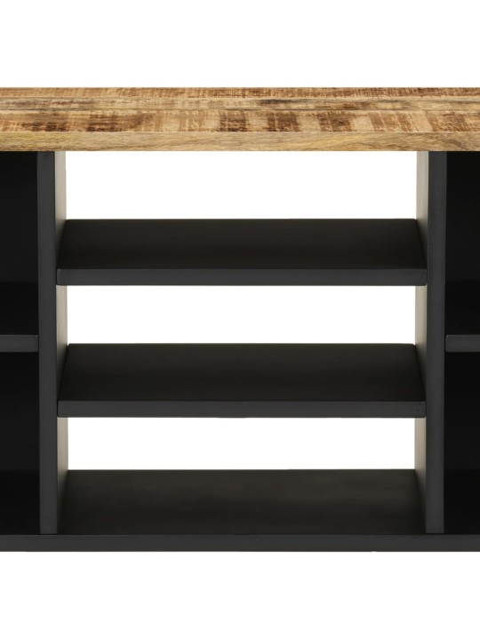 TV stolek 100 x 33 x 46 cm masivní mangovník a kompozitní dřevo
