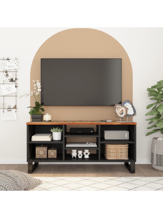 Tv skříňka 100x33x46 cm masivní recyklované a kompozitní dřevo
