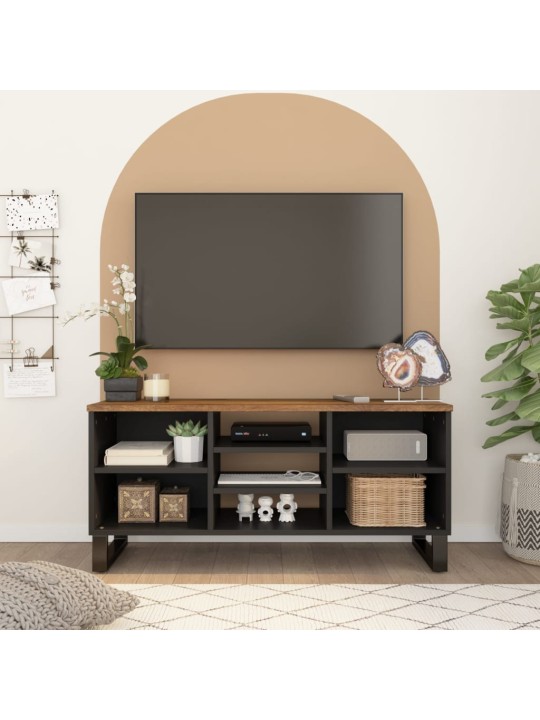 TV stolek 100 x 33 x 46 cm masivní mangovník a kompozitní dřevo