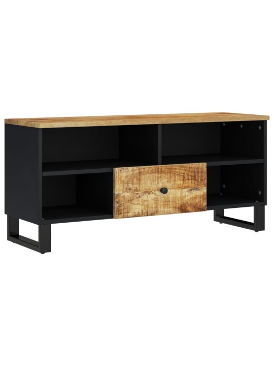 TV stolek 100 x 33 x 46 cm masivní mangovník a kompozitní dřevo