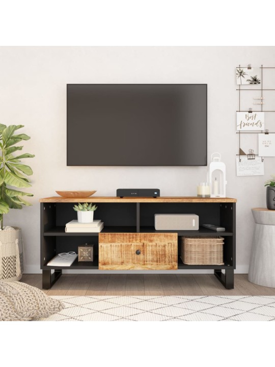 TV stolek 100 x 33 x 46 cm masivní mangovník a kompozitní dřevo