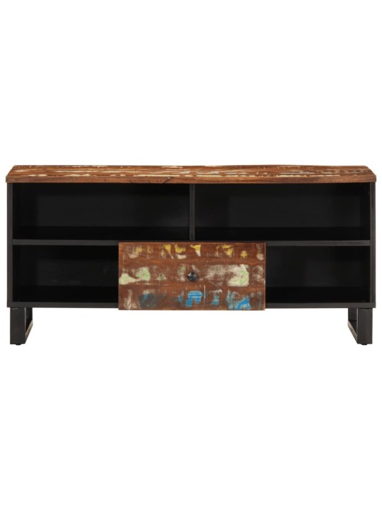 Tv skříňka 100x33x46 cm masivní recyklované a kompozitní dřevo