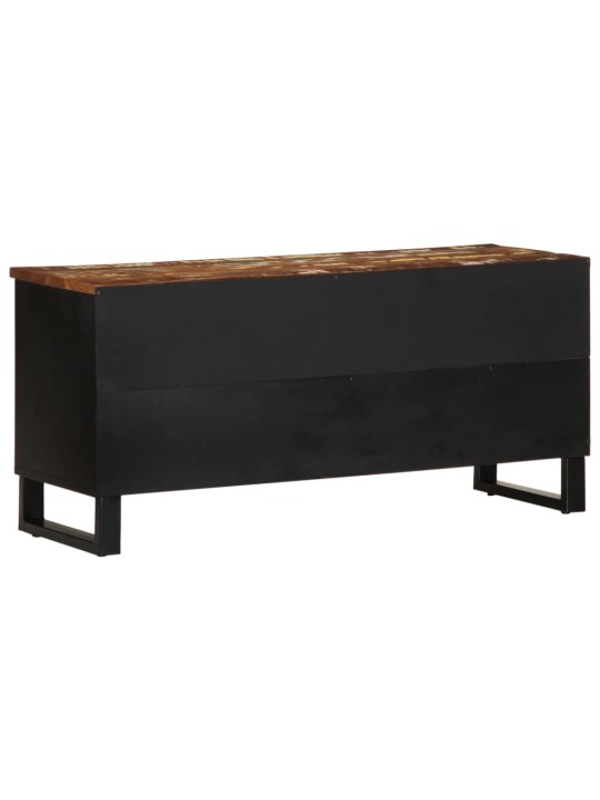 Tv skříňka 100x33x46 cm masivní recyklované a kompozitní dřevo