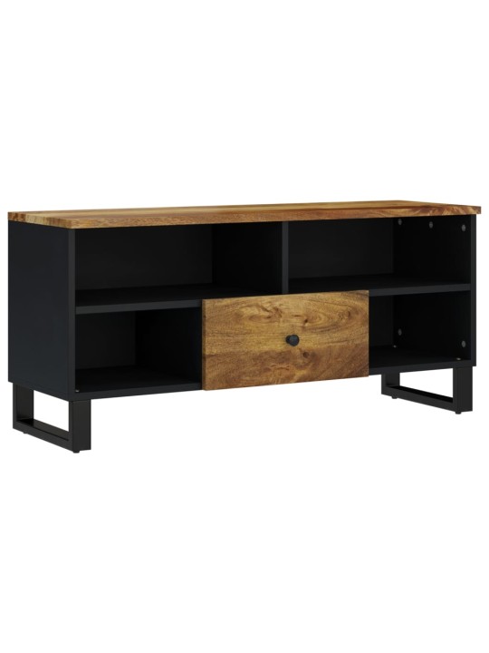 TV stolek 100 x 33 x 46 cm masivní mangovník a kompozitní dřevo