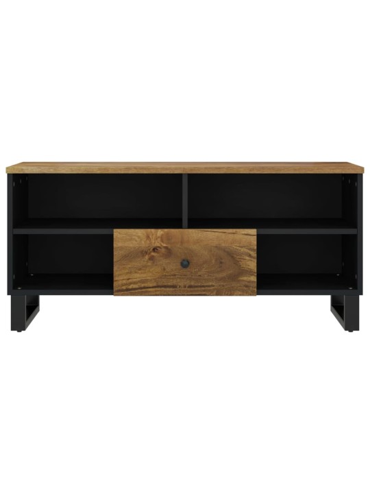 TV stolek 100 x 33 x 46 cm masivní mangovník a kompozitní dřevo