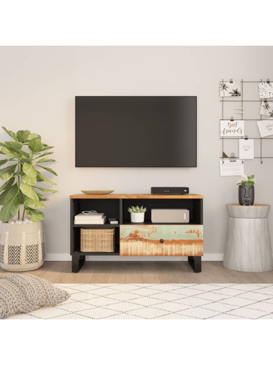 Tv stolek 80x33x46 cm masivní recyklované a kompozitní dřevo