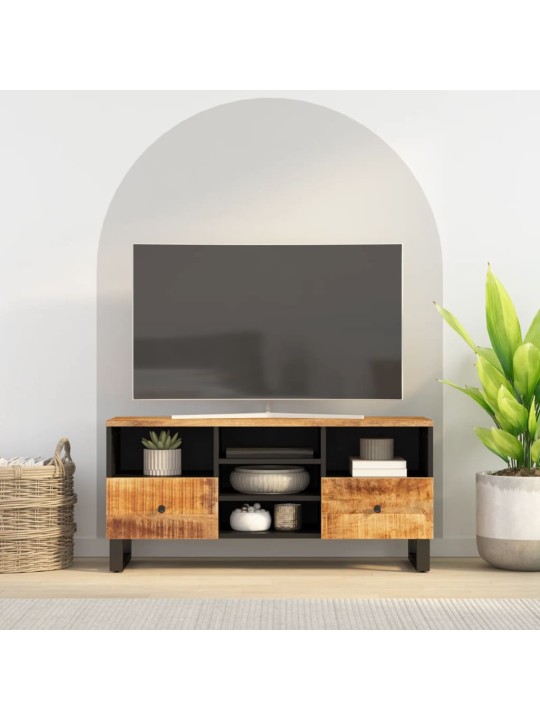 TV stolek 100 x 33 x 46 cm masivní mangovník a kompozitní dřevo