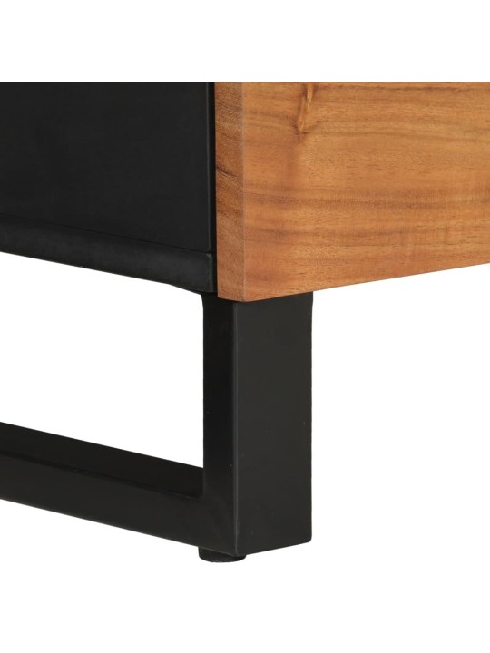 TV stolek 100 x 33 x 46 cm masivní akácie a kompozitní dřevo